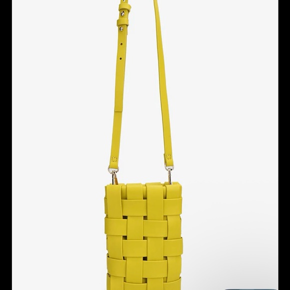 Anthropologie Yellow Woven Crossbody Bag - Picture 3 of 10